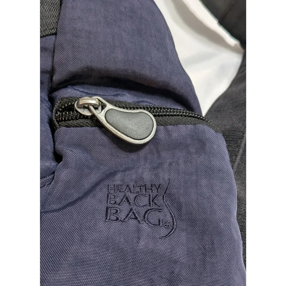 Healthy Back‎ Bag Sling Bag Womens Medium Navy Blue Excellent RFID Ergonomic